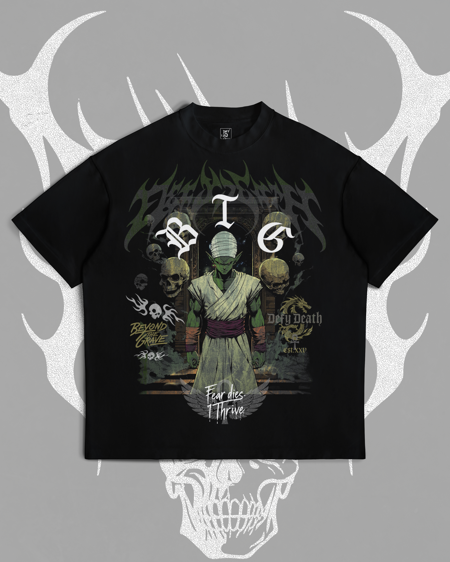 PICCOLO 'FEAR DIES I THRIVE POWER AWAKENING' OVERSIZED