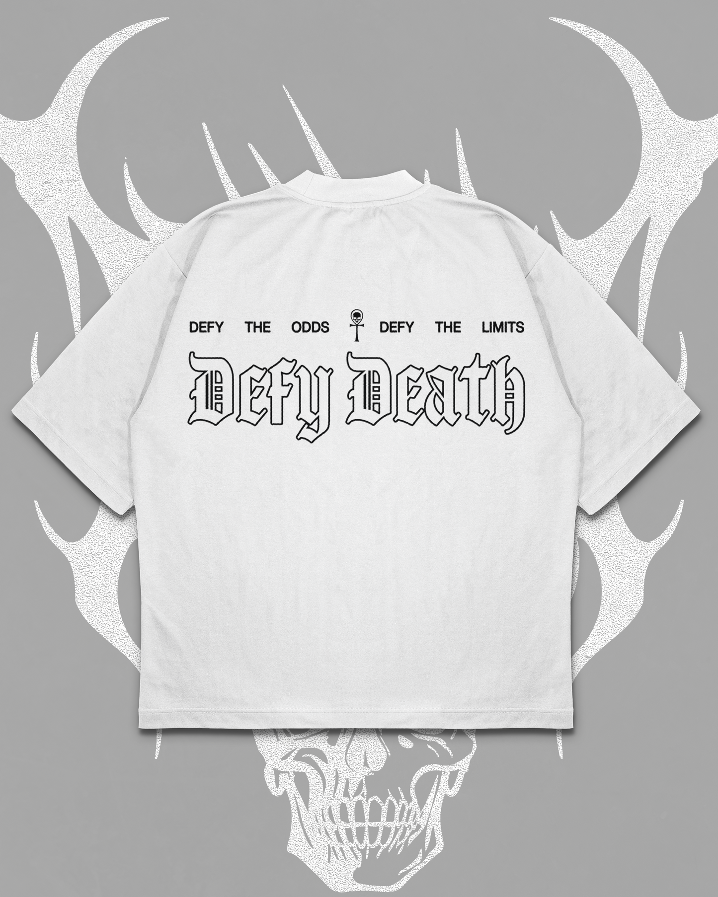 WHITE 'DEFY THE ODDS' OVERSIZED