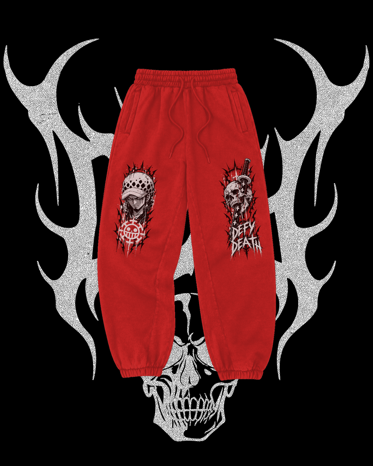 THE LAW RED FLEECED SWEATPANTS