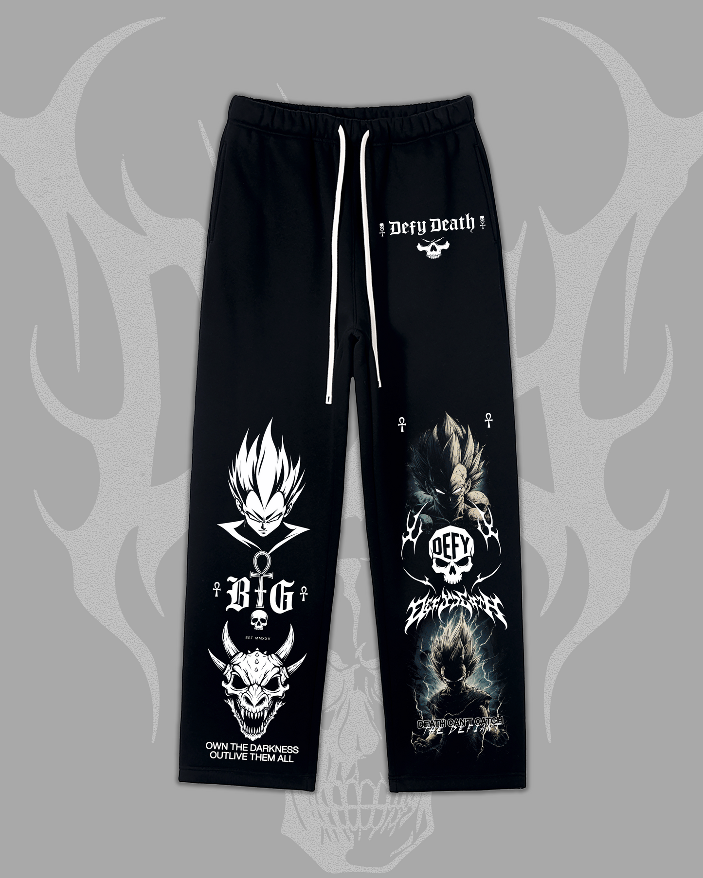 VEGETA 'FLEECE STRAIGHT LEG PANTS'