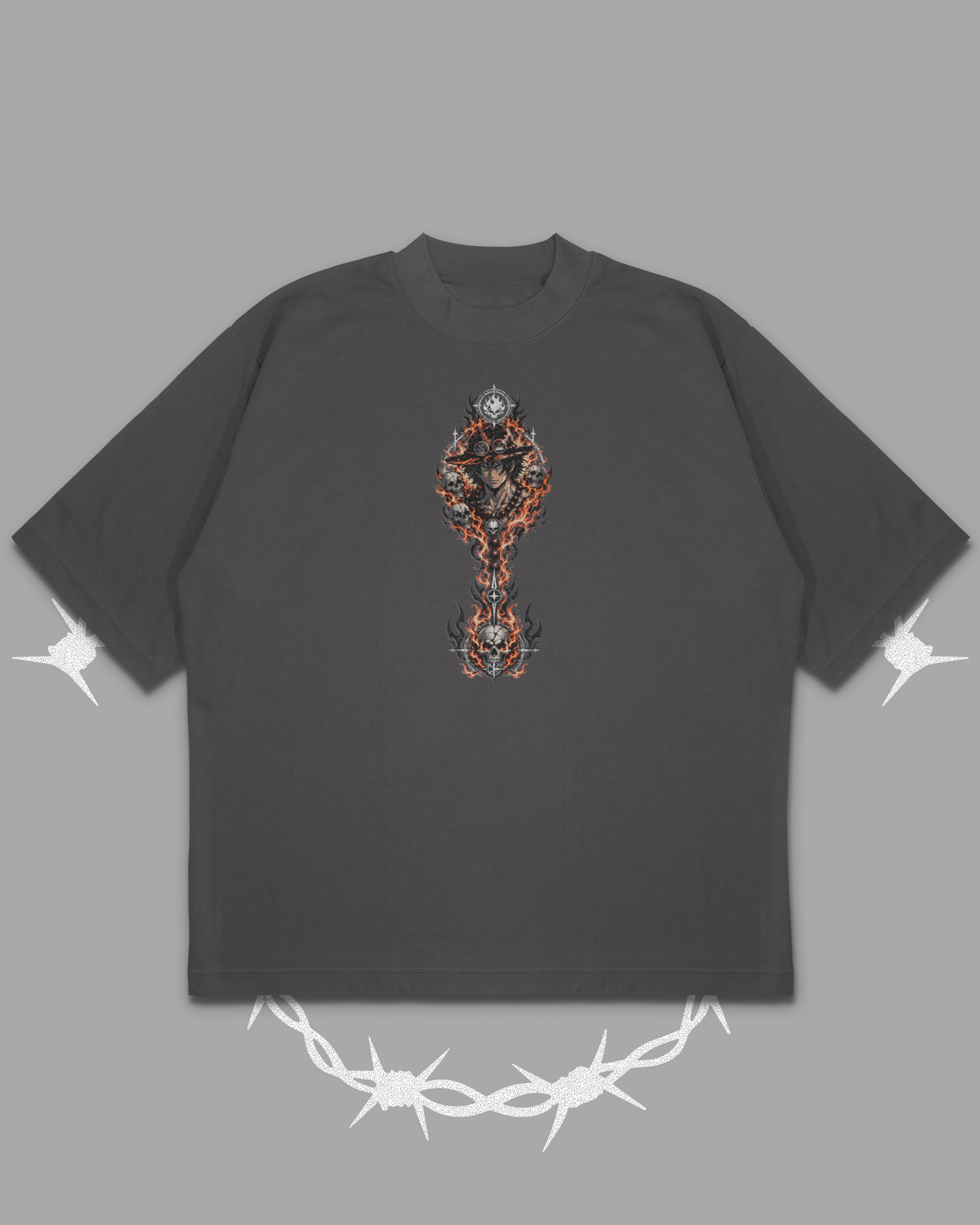 FIRE IS FOREVER 'ACE' - OVERSIZED TEE