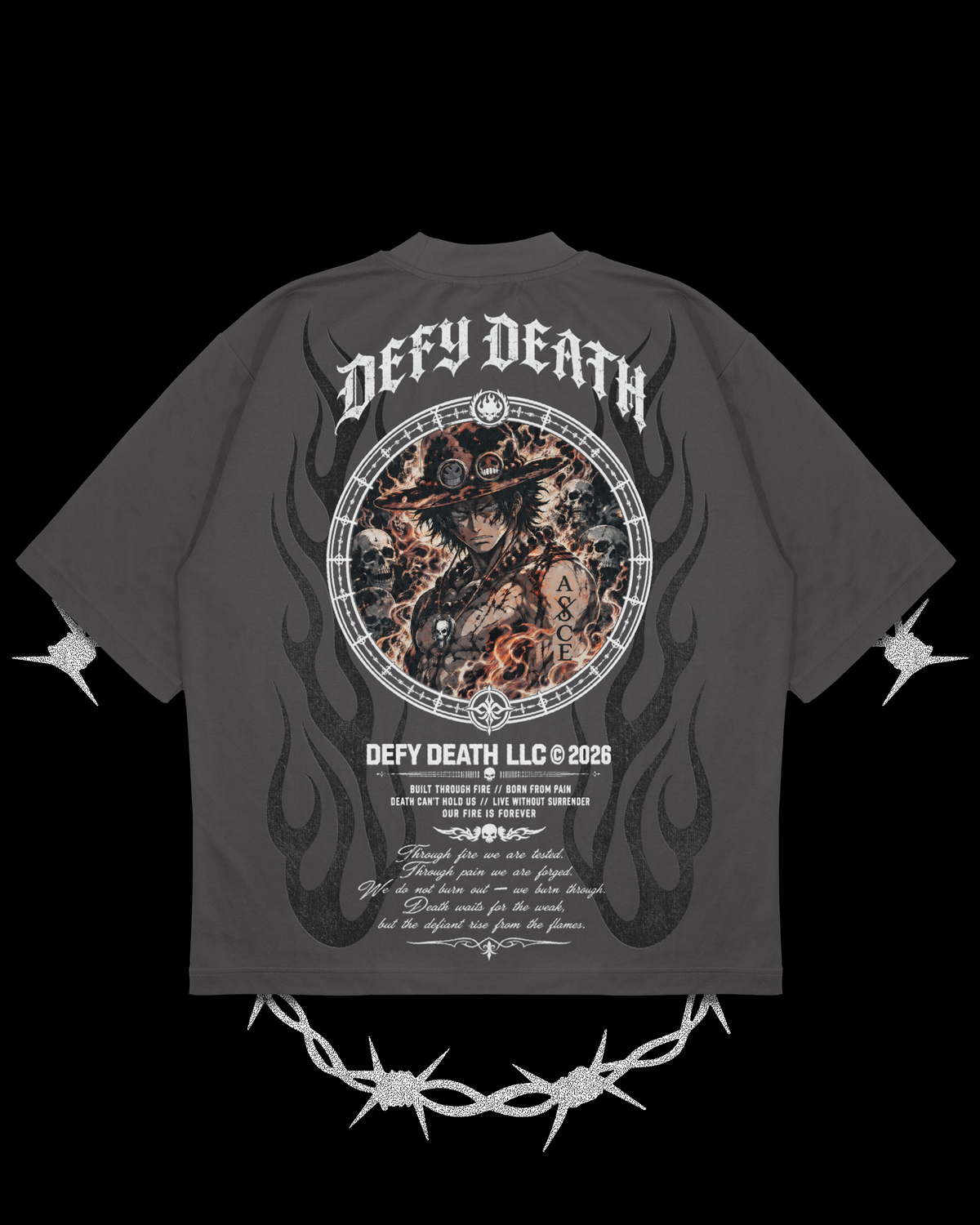 FIRE IS FOREVER 'ACE' - OVERSIZED TEE