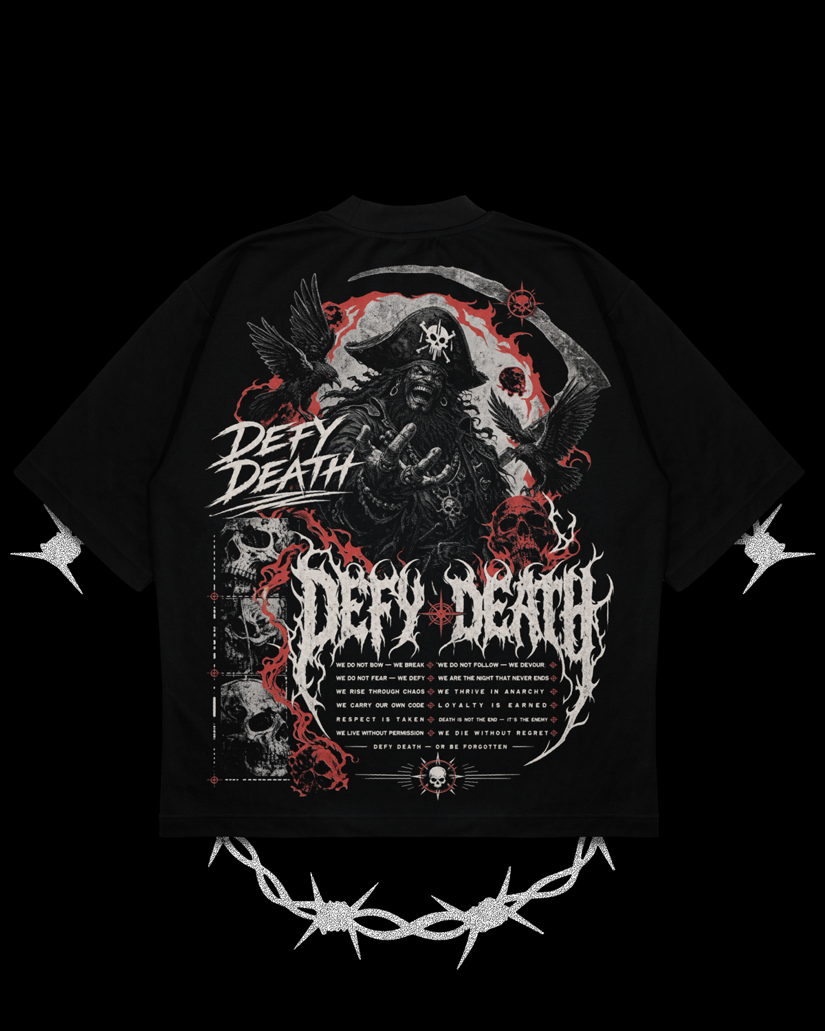 BLACK BEARD - OVERSIZED TEE