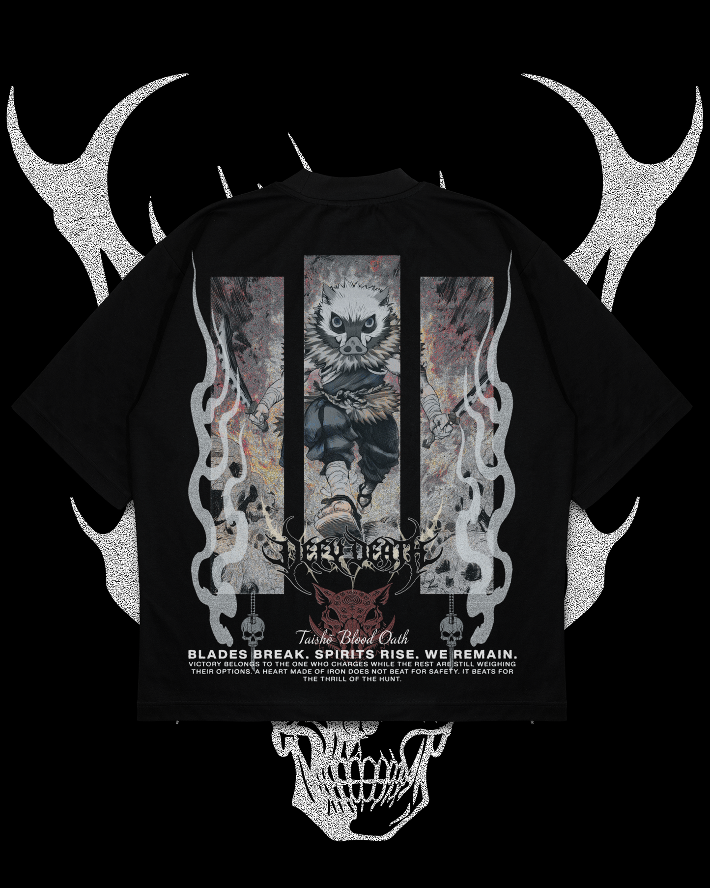 INOSUKE OVERSIZED TEE IN BLACK