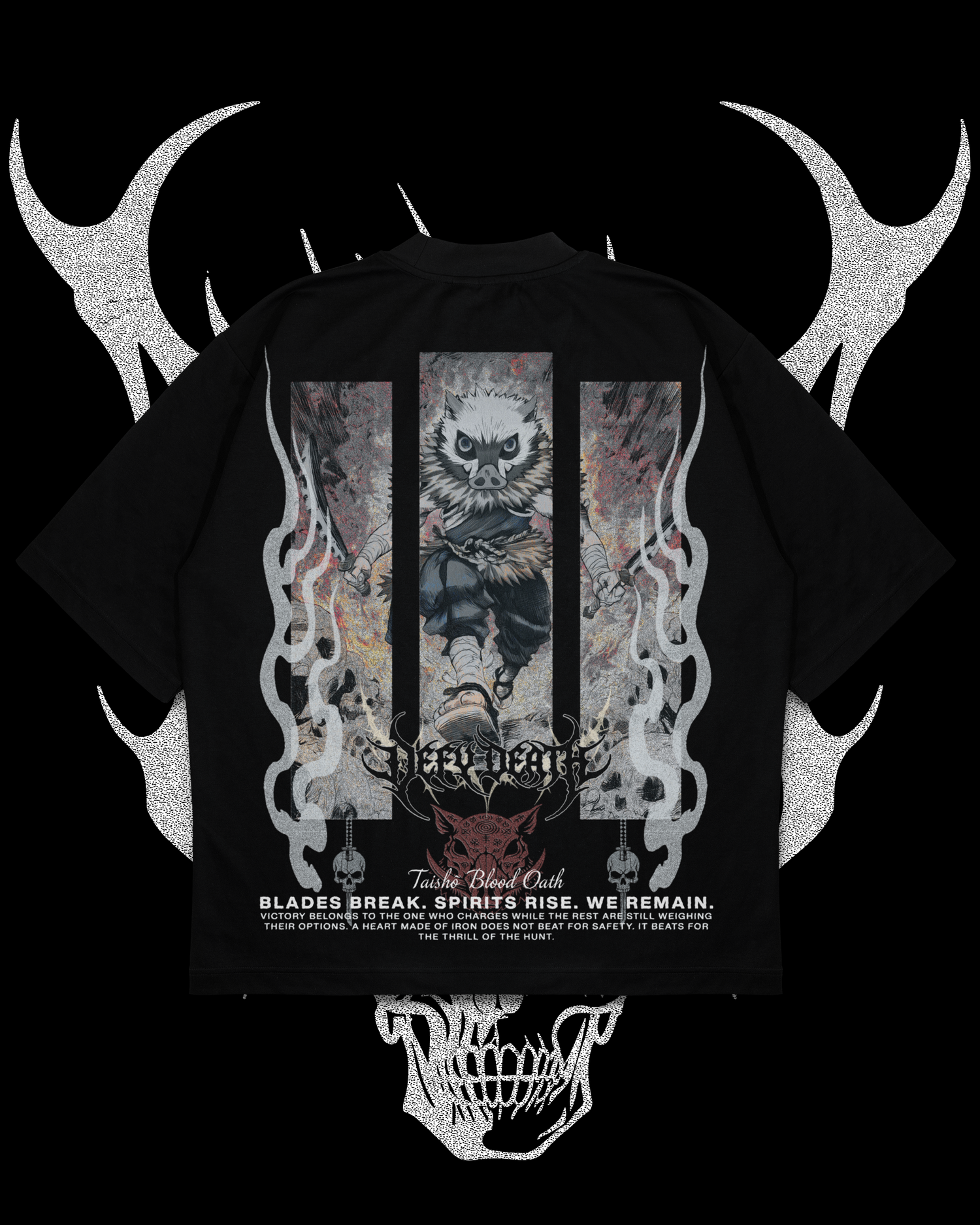 INOSUKE OVERSIZED TEE IN BLACK