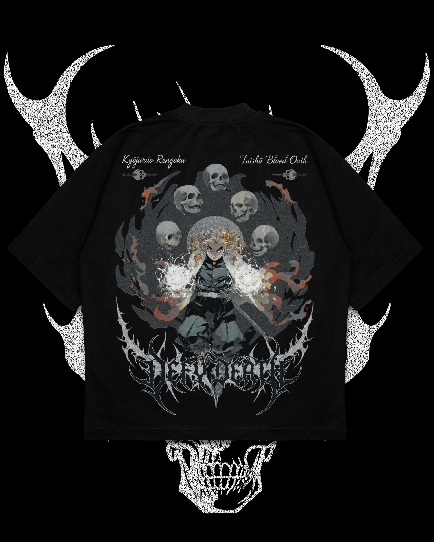 KYOJURO OVERSIZED TEE IN BLACK