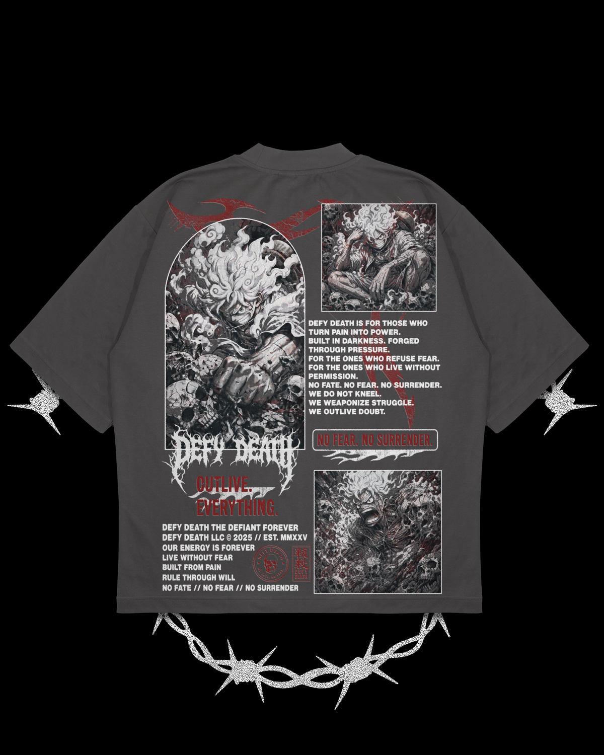 OUTLIVE EVERYTHING 'LUFFY' - OVERSIZED TEE