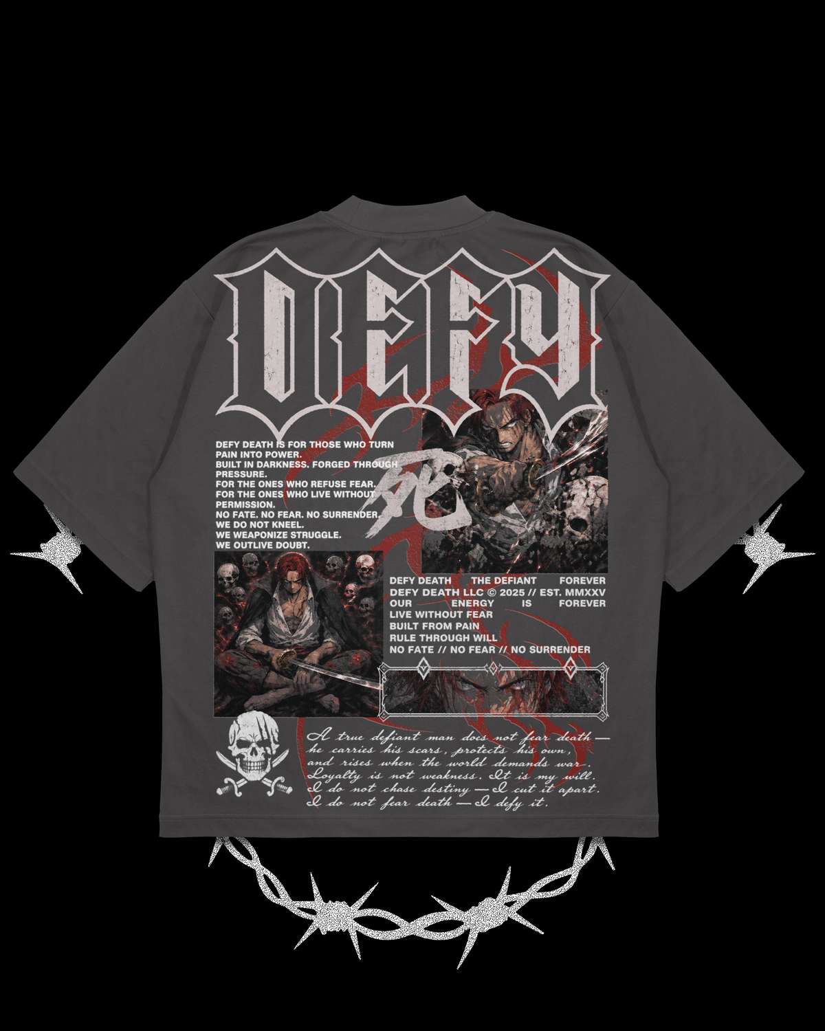 NO SURRENDER 'SHANKS' - OVERSIZED TEE