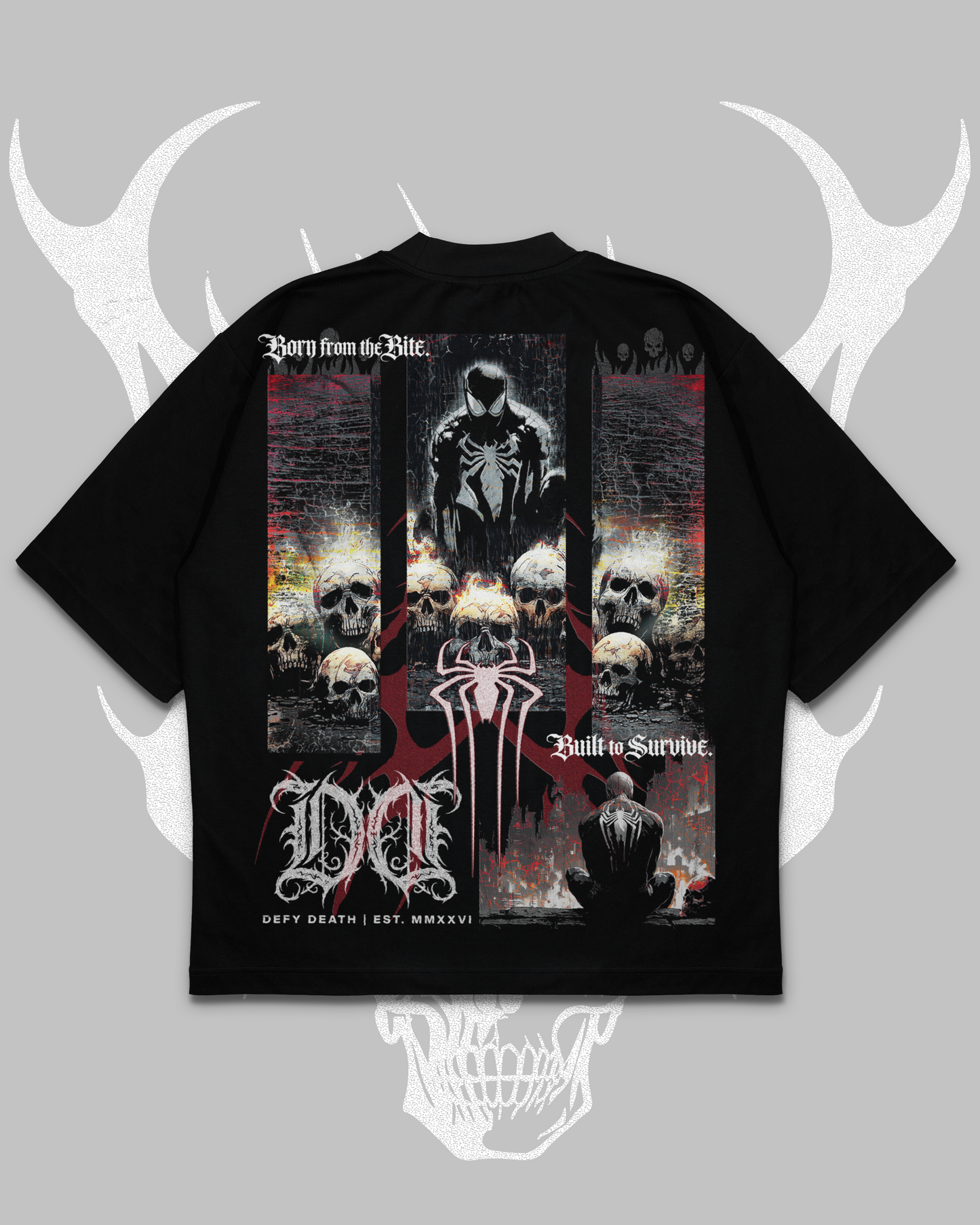 BUILT FOR THE BITE 'OS' TEE IN BLACK